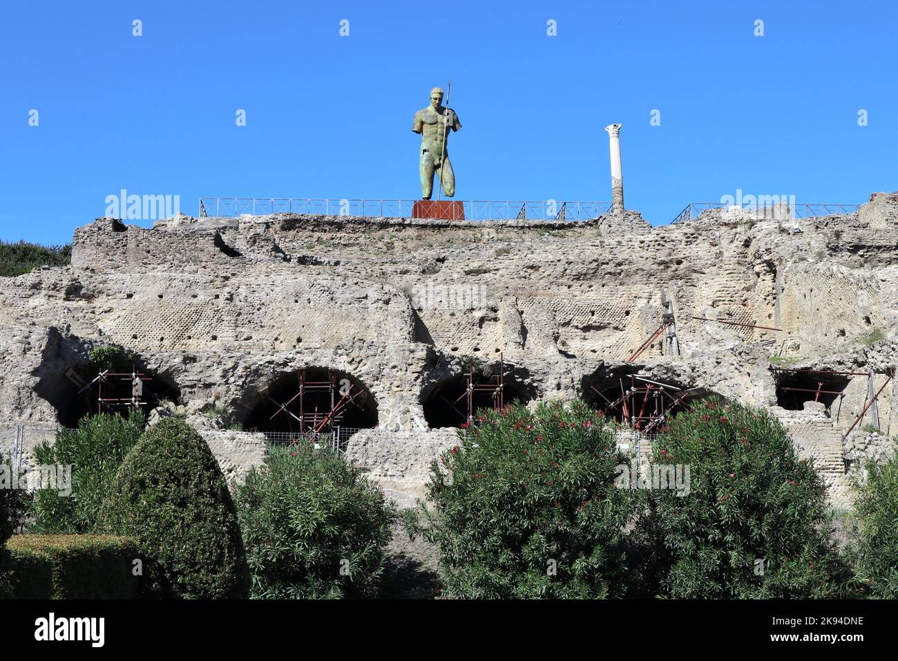 Pompei - Statua di Dedalo da Viale delle Ginestre Stockfoto