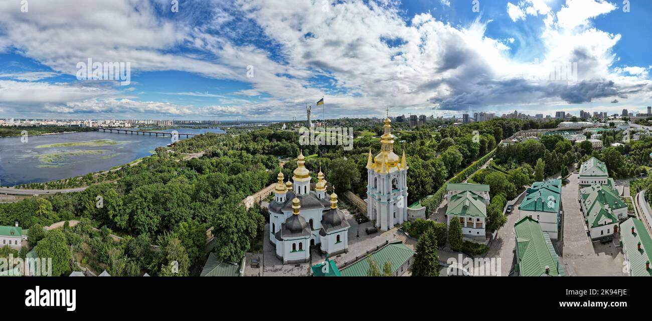 Die berühmte Kiev-Pechersk Lavra in der Stadt Kiew in der Ukraine Stockfoto