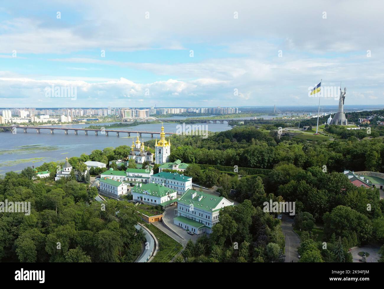 Die berühmte Kiev-Pechersk Lavra in der Stadt Kiew in der Ukraine Stockfoto