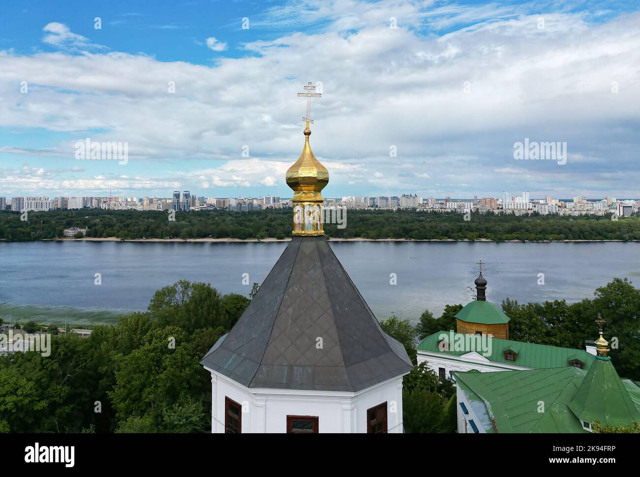 Die berühmte Kiev-Pechersk Lavra in der Stadt Kiew in der Ukraine Stockfoto