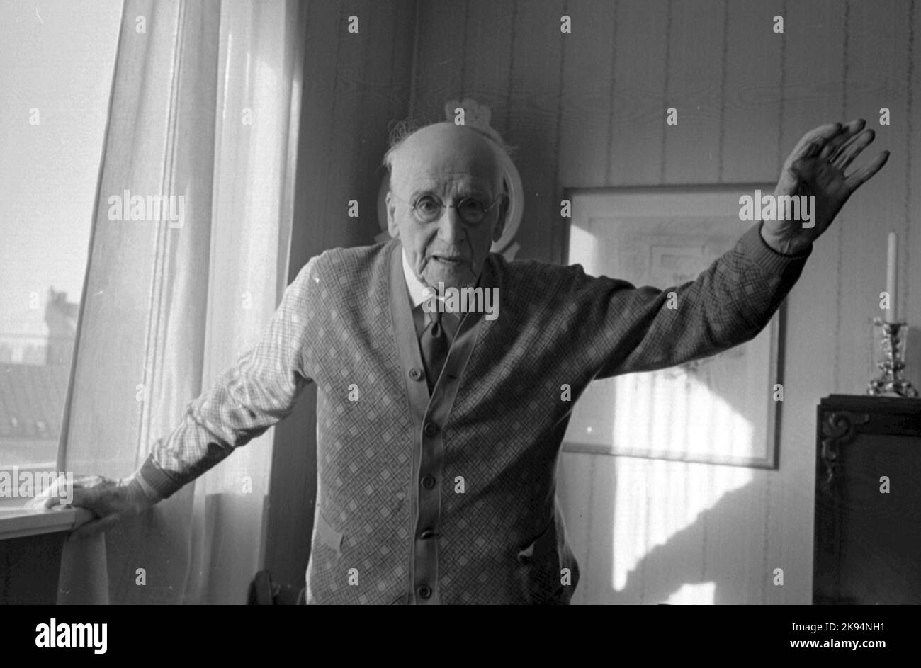 Ehemaliger Lokführer anders Bäckman Stockfoto