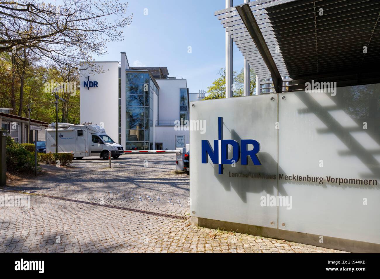 NDR Staatliches Sendezentrum Mecklenburg-Vorpommern in Schwerin Stockfoto
