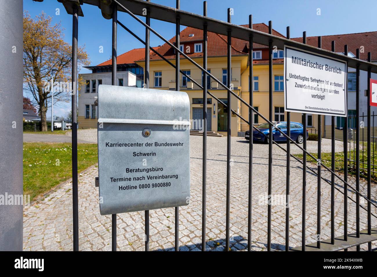 Das militärische Karrierezentrum der Bundeswehr Schwerin Stockfoto