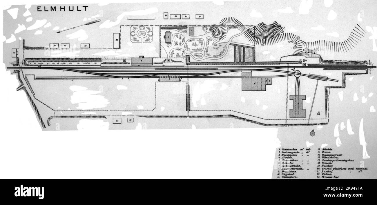 Stationsplanung. Stockfoto