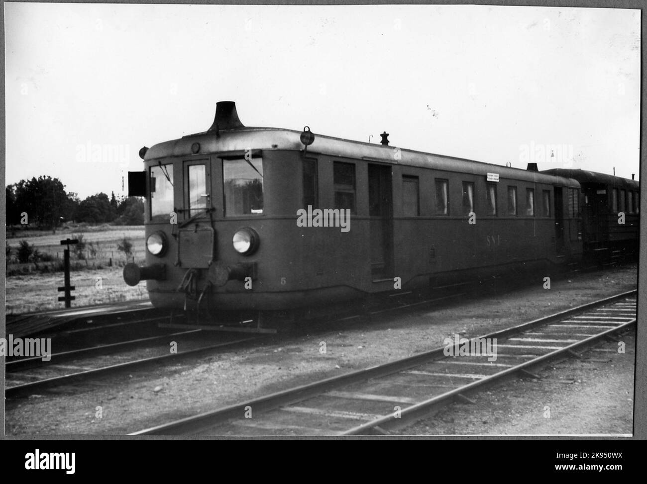 Triebwagen. Stockholm - Nynäs Railway, SNJ XCO1 5. Stockfoto