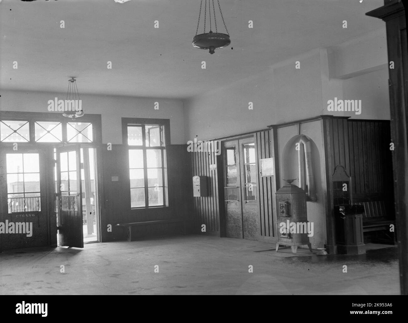 Bahnhofsvorhallen Stockfoto