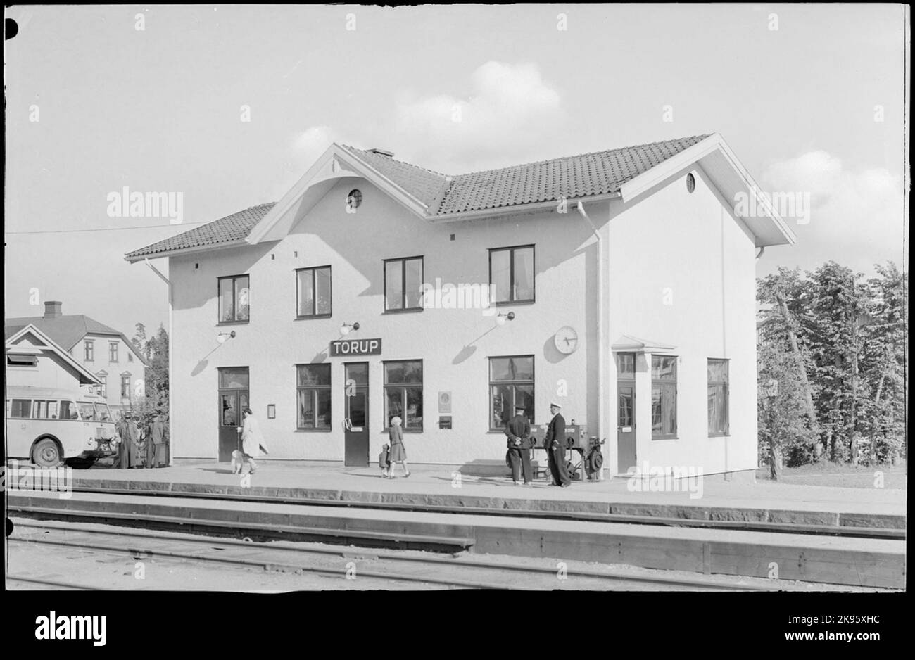 Torup Station. Stockfoto