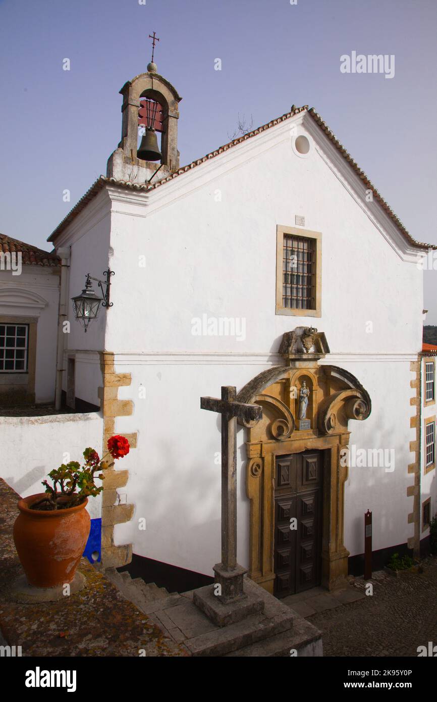Portugal, Obidos, historische Kleinstadt, Misericordia Kirche, Stockfoto