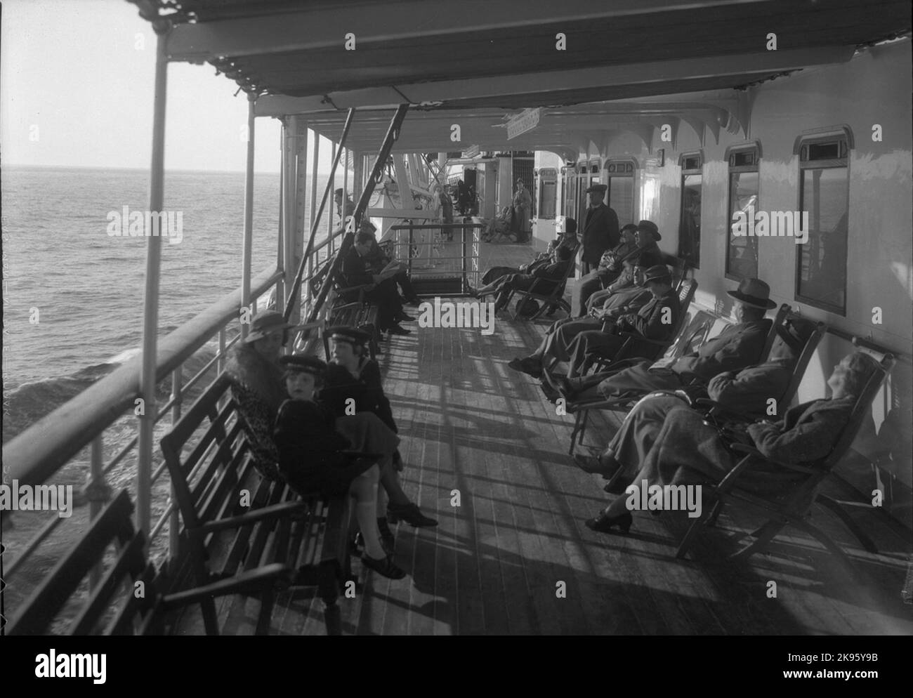 S/S „King Gustaf V“, Reifenbild Stockfoto