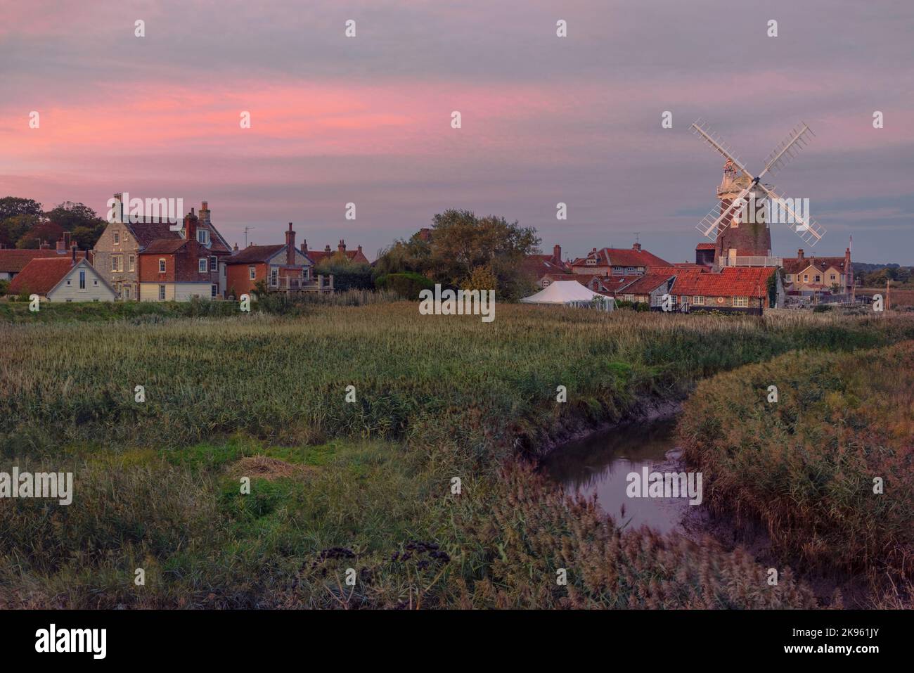 Cley Windmill, Broadland, Norfolk, England, Großbritannien Stockfoto