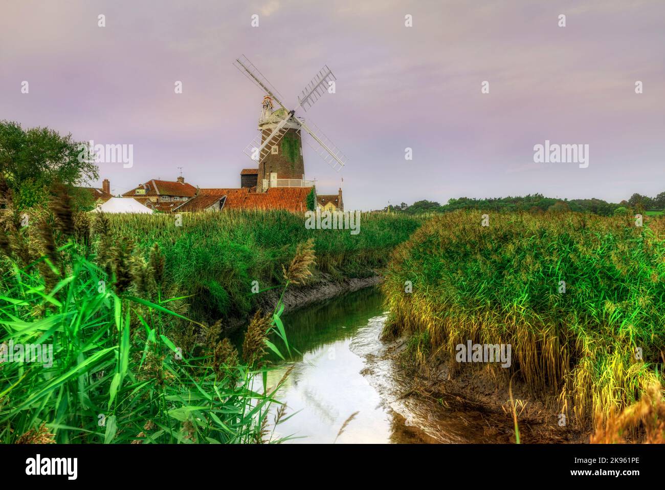 Cley Windmill, Broadland, Norfolk, England, Großbritannien Stockfoto