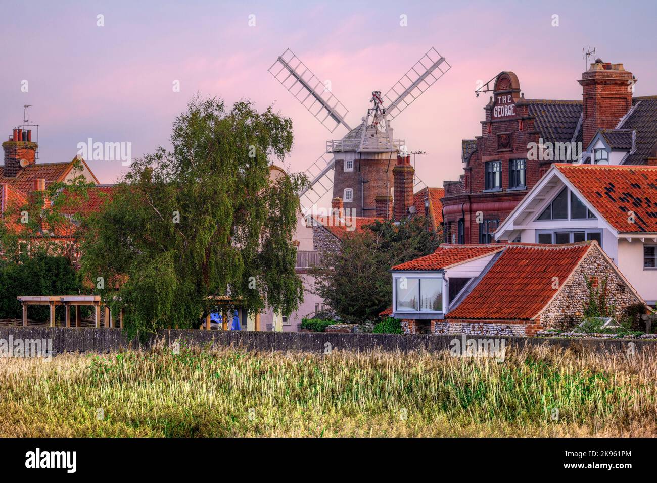 Cley Windmill, Broadland, Norfolk, England, Großbritannien Stockfoto