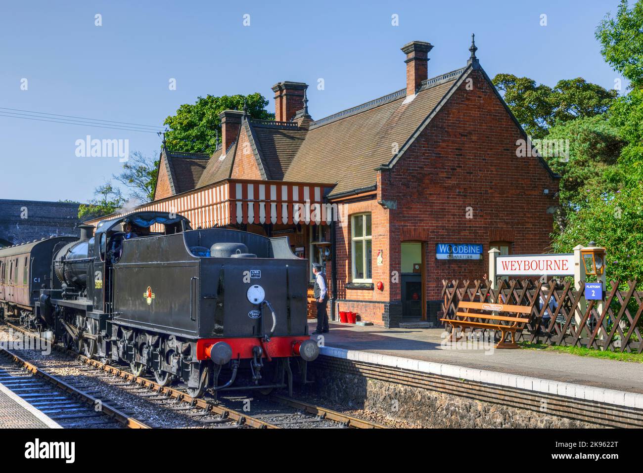 North Norfolk Railway, Weybourne, Norfolk, England, Vereinigtes Königreich Stockfoto