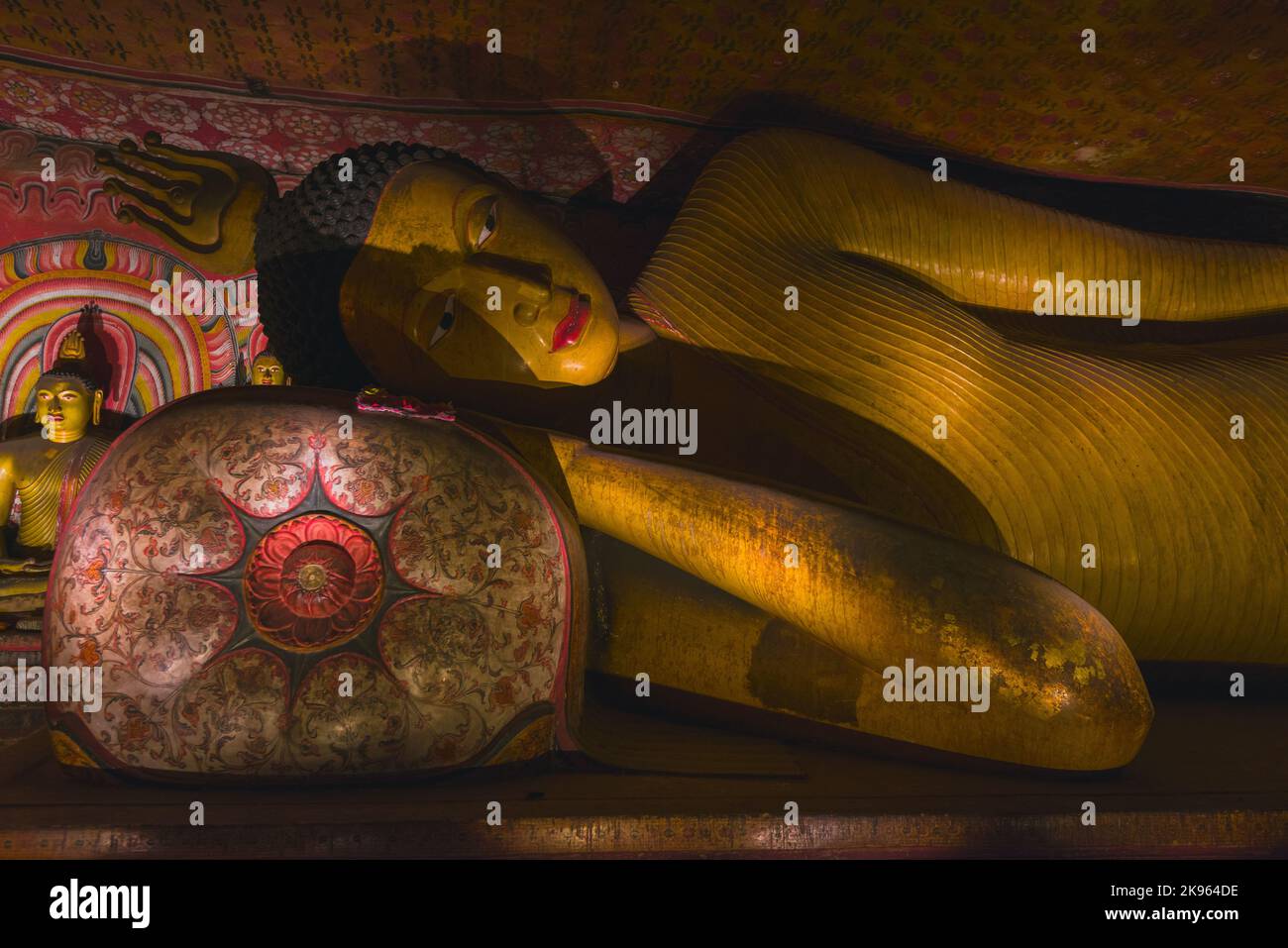 DAMBULA HÖHLEN - Dambula goldenen Tempel, Sri lanka Stockfoto