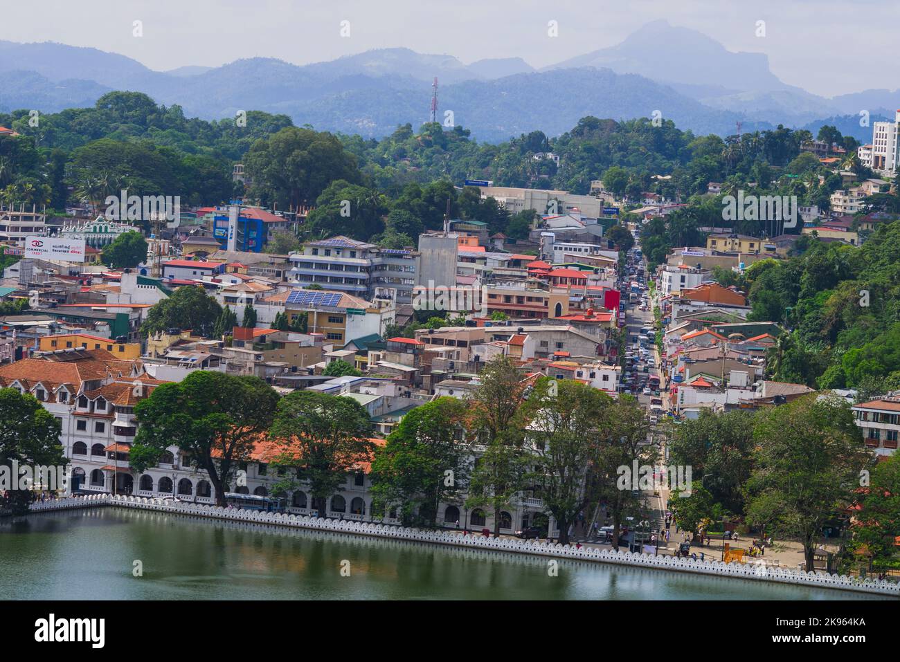 Schöne Aussicht von Kandy in Sri Lanka Stockfoto