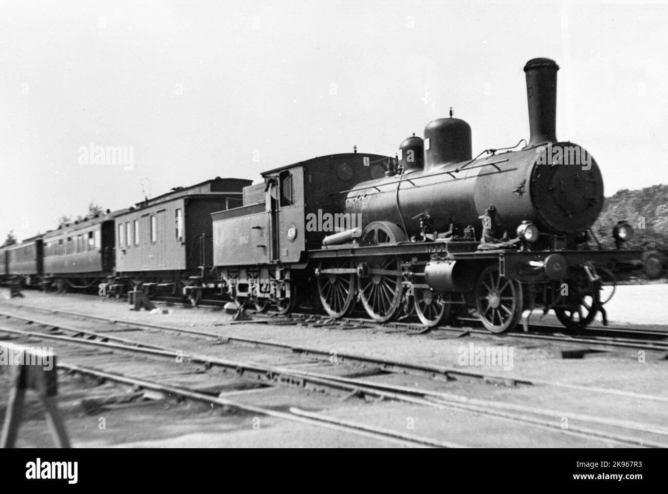 SNJ Lok 5Stockholm - Nynäs Railway machte 1899, 1933 ex SJ CD 652, 1956 aufgehoben Stockfoto