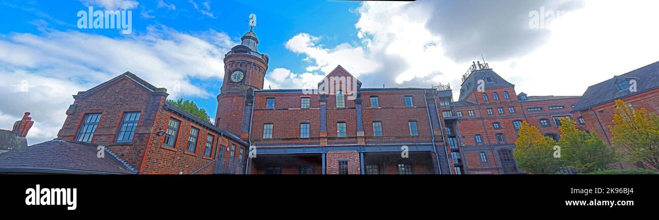 Old Greenall Brewery, Wilderspool, Warrington, Cheshire, England, VEREINIGTES KÖNIGREICH Stockfoto