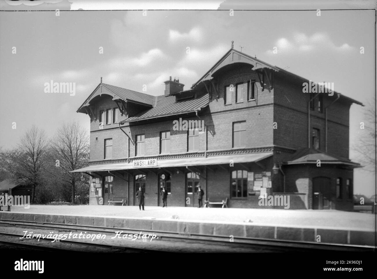 Bahnhof Hasslarp. Stockfoto
