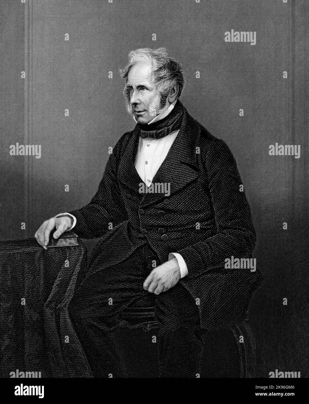 Viscount Palmerston Henry John Temple, 3. Viscount Palmerston, (1784 – 1865) britischer Staatsmann, der Mitte des 19.. Jahrhunderts zweimal Premierminister des Vereinigten Königreichs war. Stockfoto