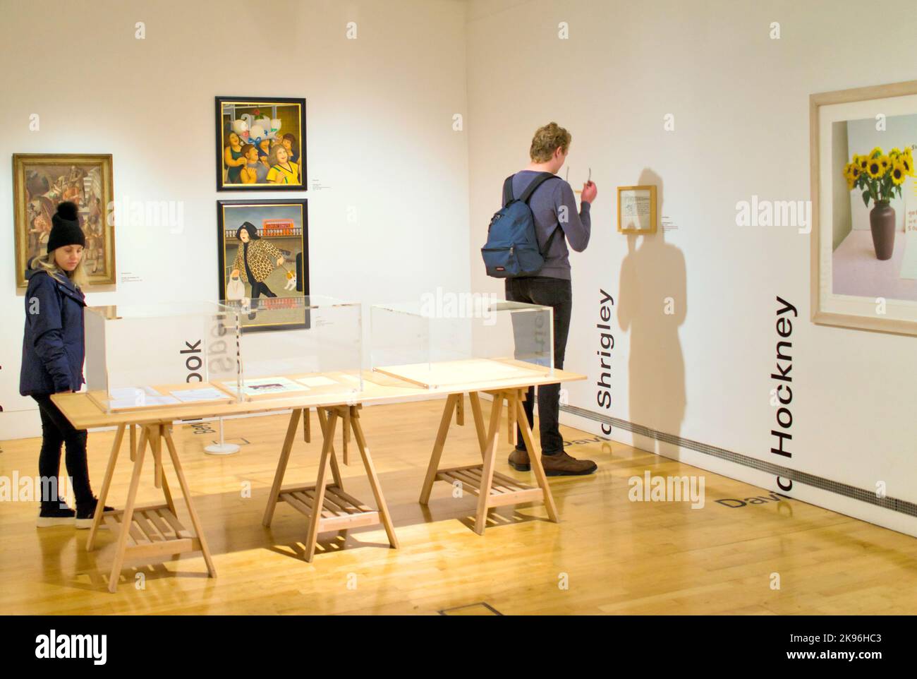 Glasgow Museum of Modern oder GOMA Innenraum berühmten Künstlern Werke Stockfoto