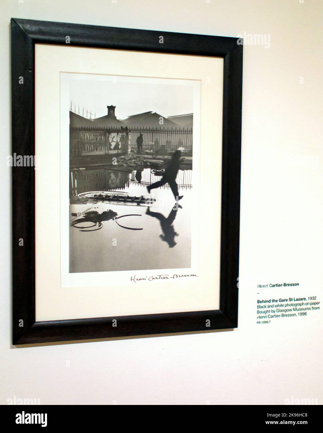 Glasgow Museum of Modern oder GOMA Innenraum Cartier Bresson fotografieren den entscheidenden Moment Stockfoto