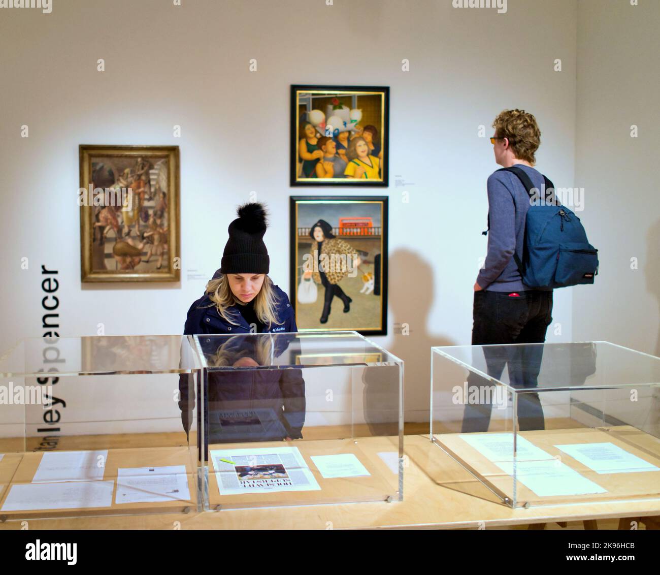 Glasgow Museum of Modern oder GOMA Innenraum berühmten Künstlern Werke Stockfoto
