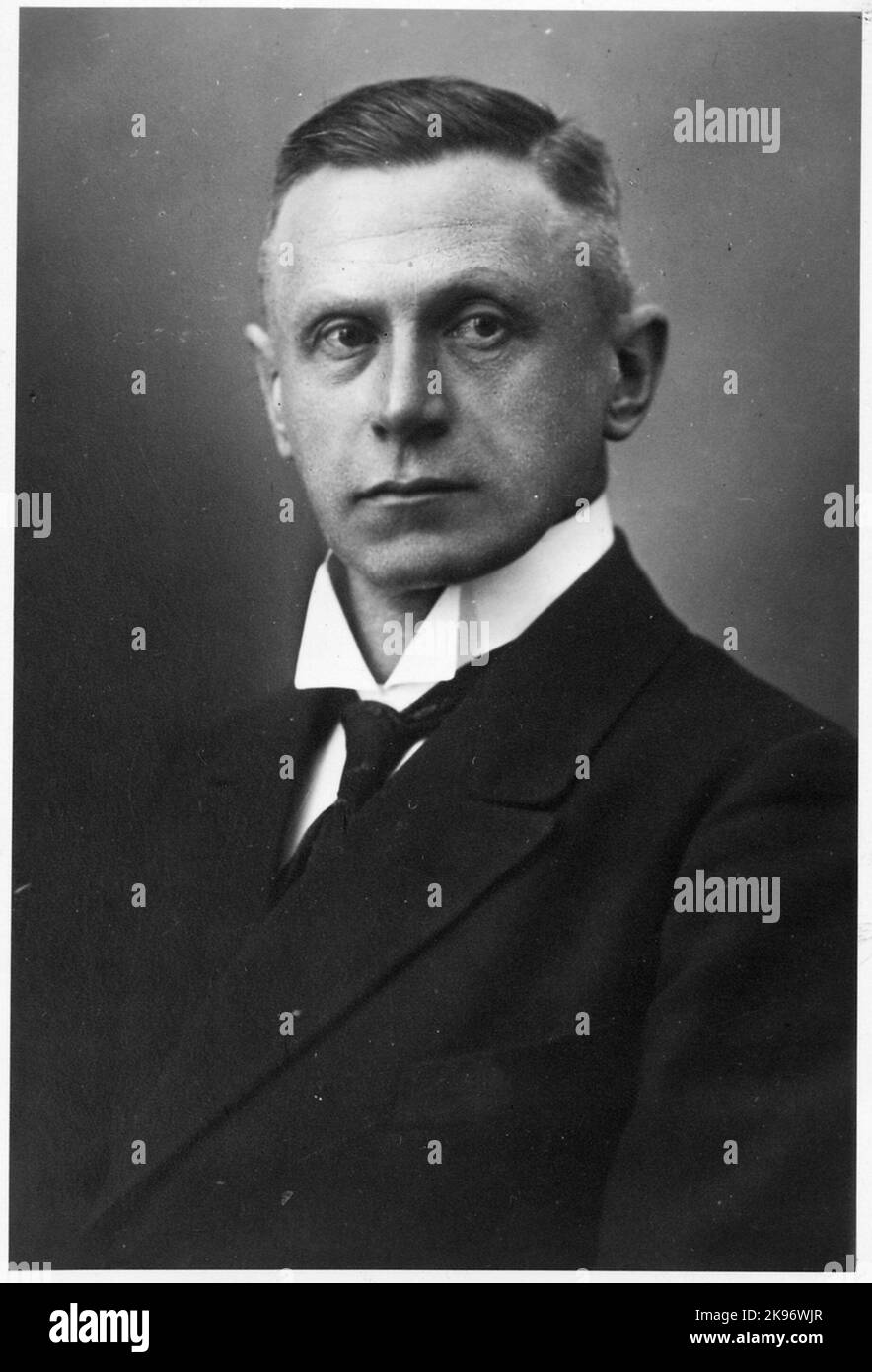 Stationsinspektor Johan Erik Julius Dalén. Stockfoto