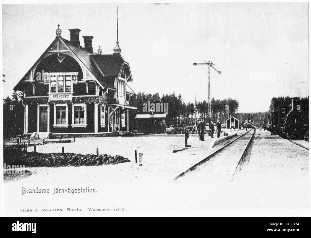 Brandsmo Station im 20.. Jahrhundert. Stockfoto