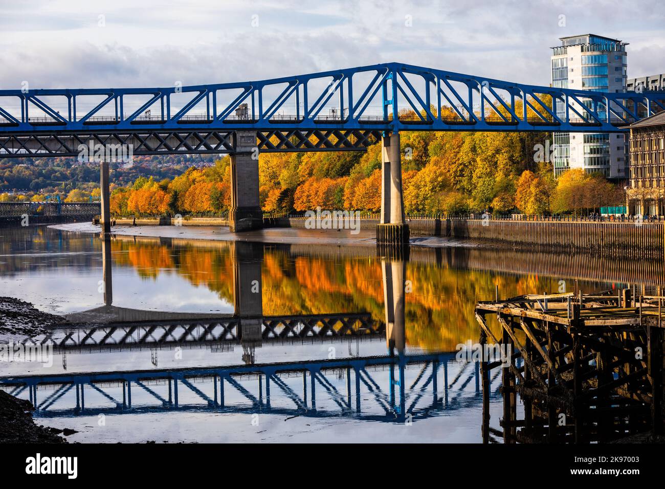River Tyne Autumnal Stockfoto