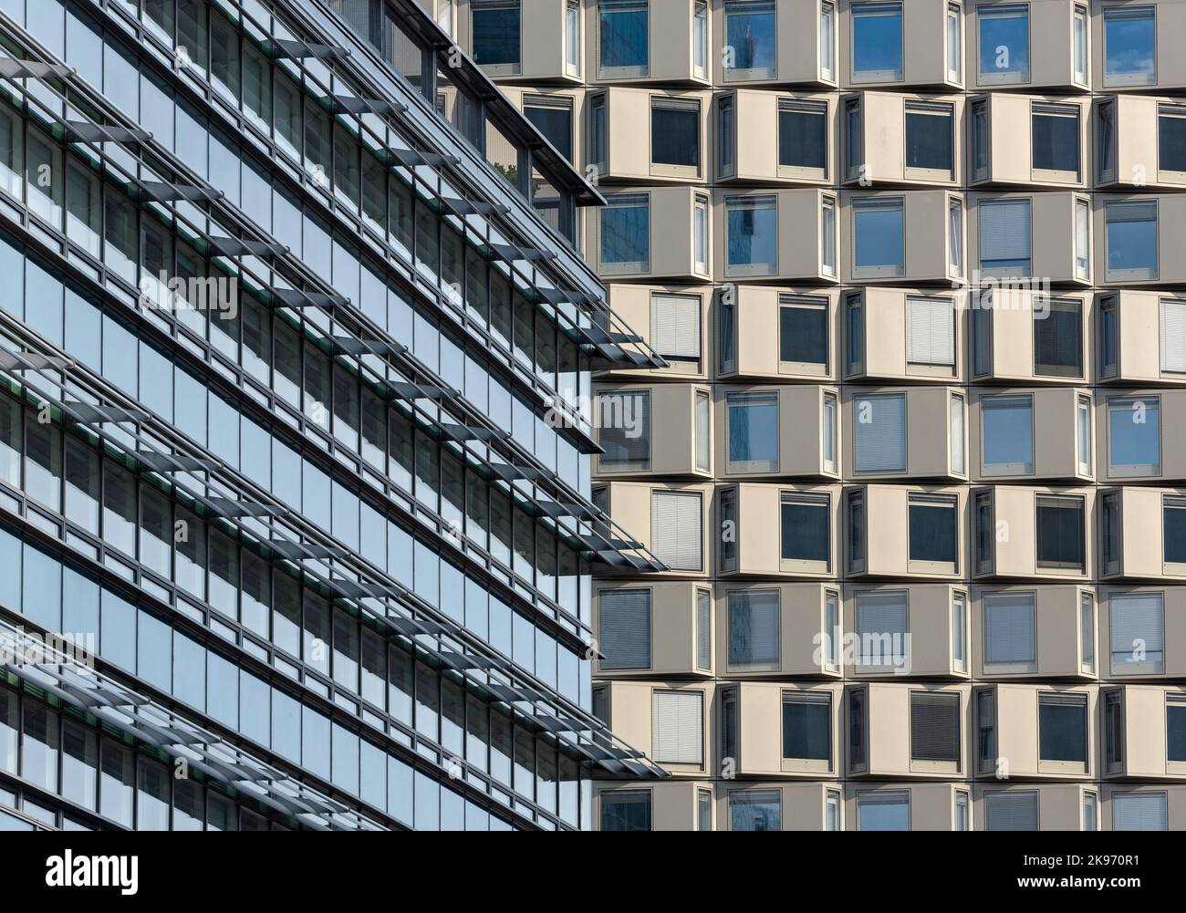 Tech Gate and District Living, Vienna Donau City, Wien, Österreich Stockfoto