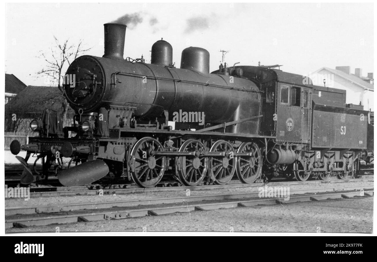 Die Staatsbahnen, SJ E5 1536. Ursprungsgesellschaft war Kalmar Railways, KJ E 16. Stockfoto