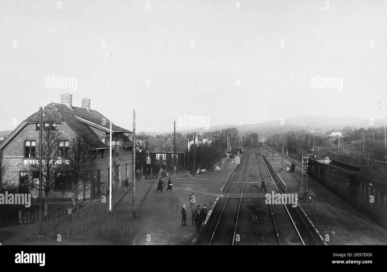 Station und Station Stockfoto