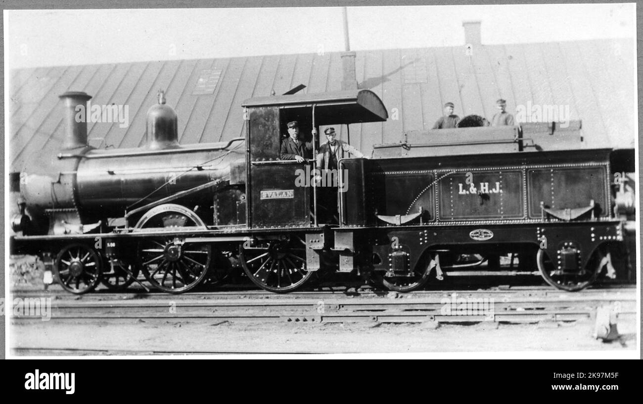 Landskrona & Helsingborgs Railways, L & HJ LOK 6 „Svalan“. Stockfoto