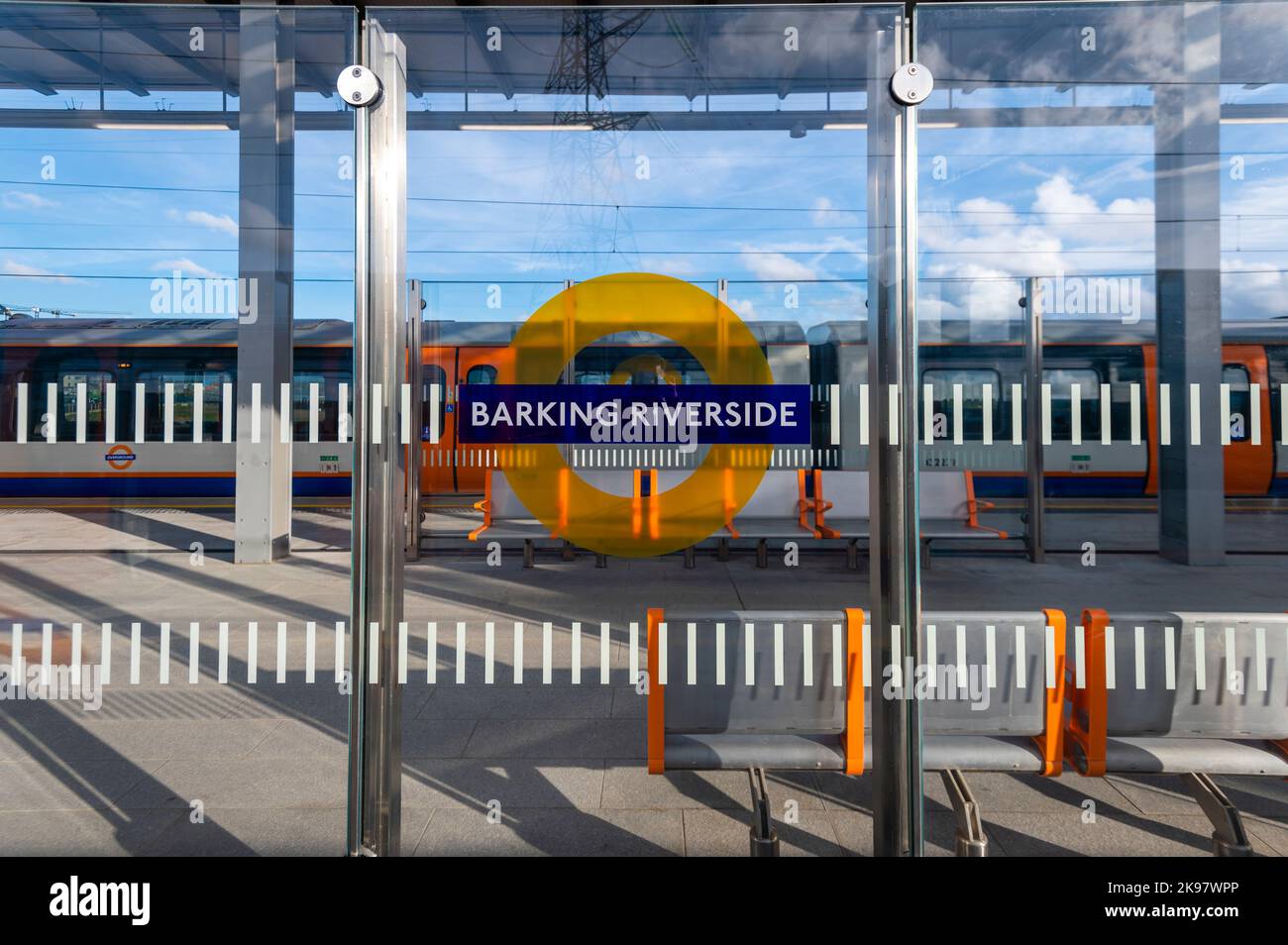 Barking Riverside Station, London, Großbritannien Stockfoto
