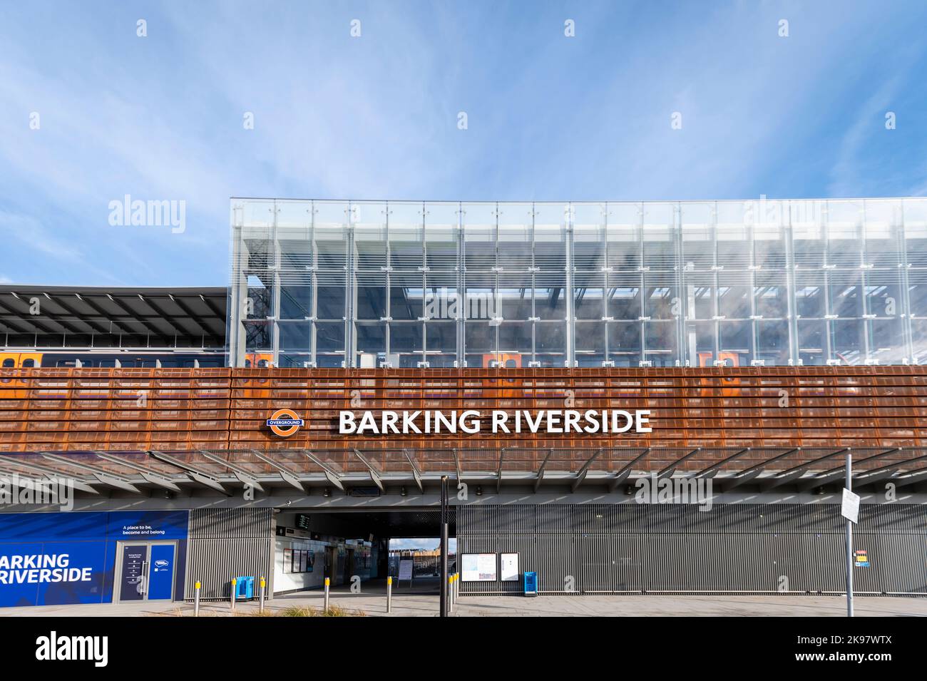 Barking Riverside Station, London, Großbritannien Stockfoto