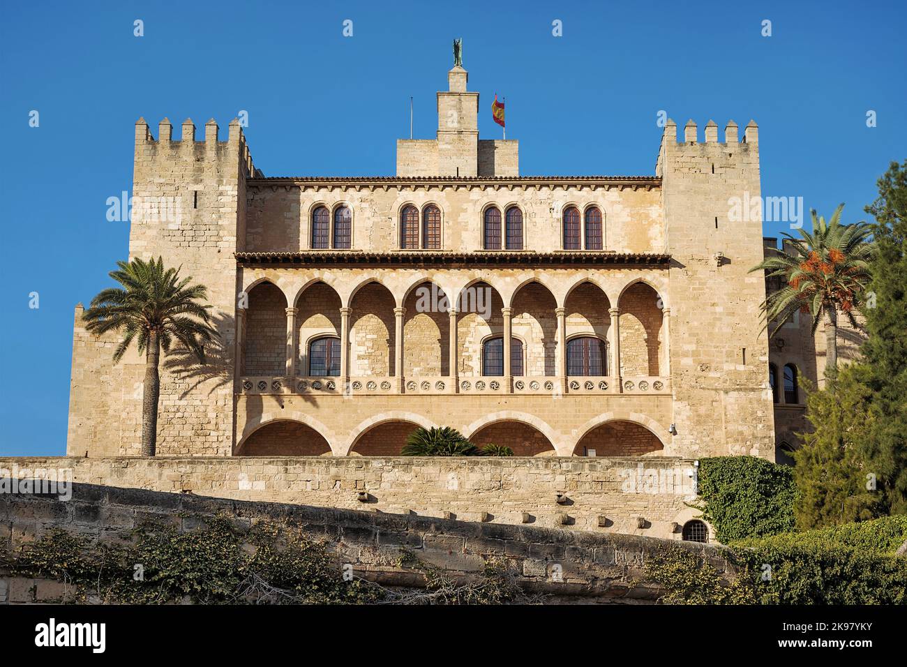 Königspalast von La Almudaina, Mallorca, Spanien Stockfoto