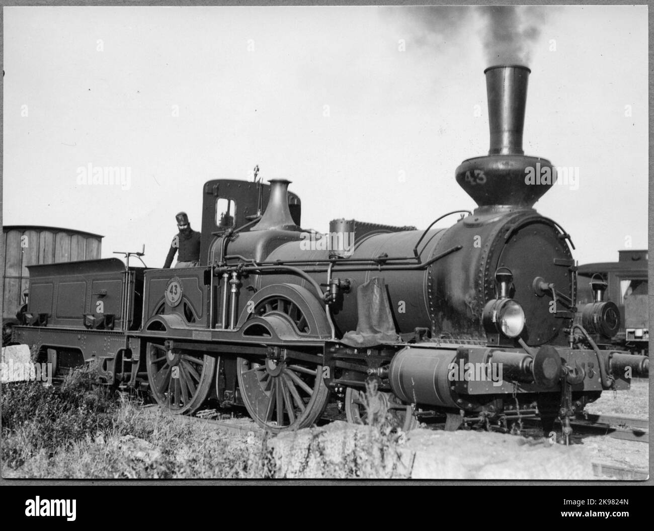 Staatsbahnen, SJ BB 43 'Prince August' aus dem Film 'Kronans Rallye'. Stockfoto