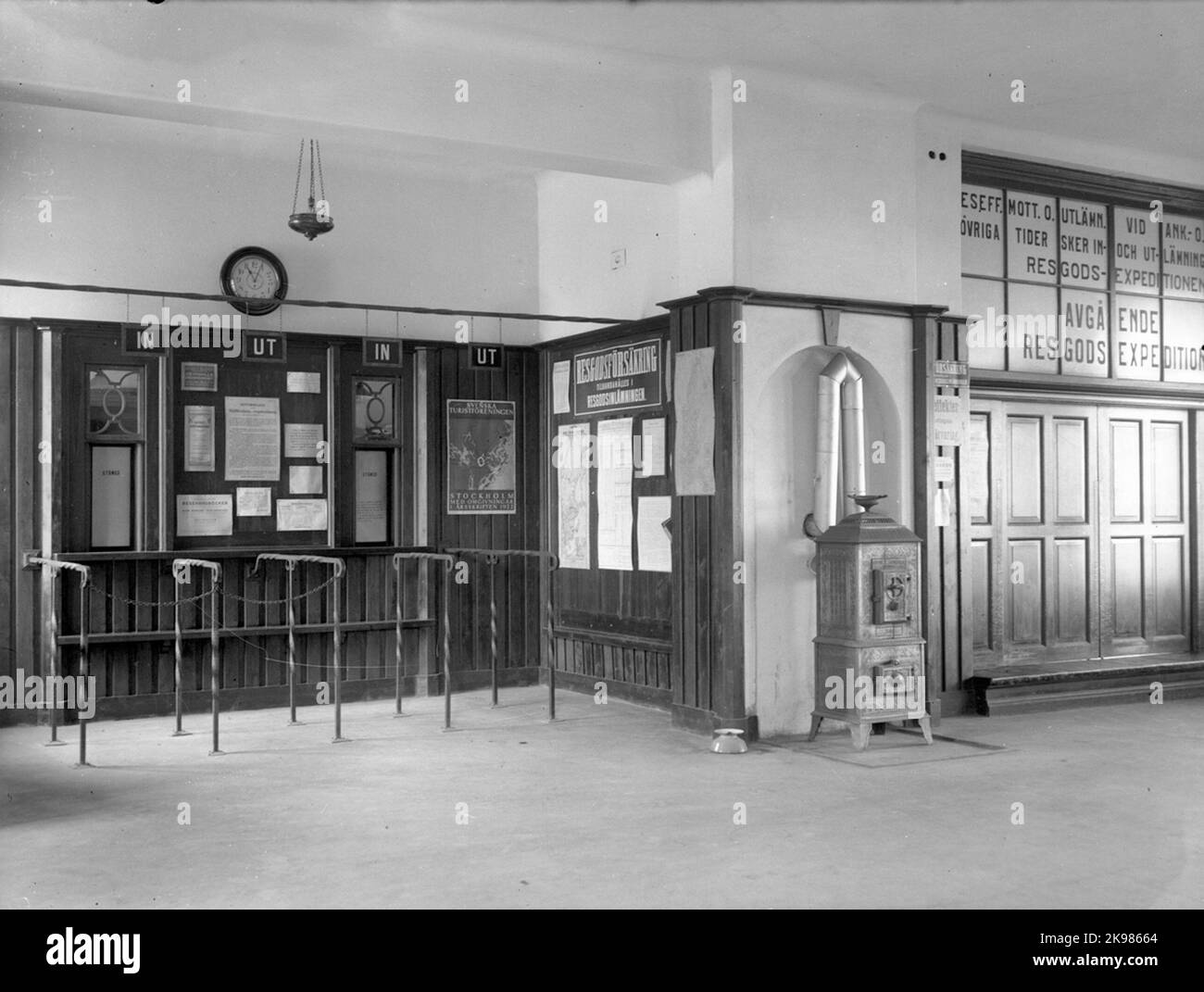 Bahnhofsvorhallen Stockfoto