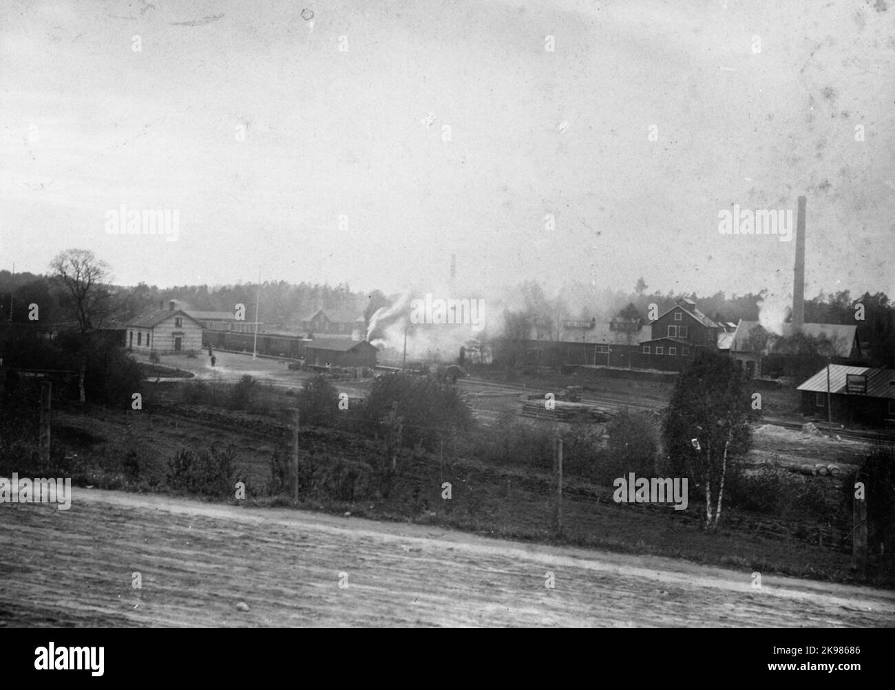Bahnhof Åsbo-Fagerhult Stockfoto
