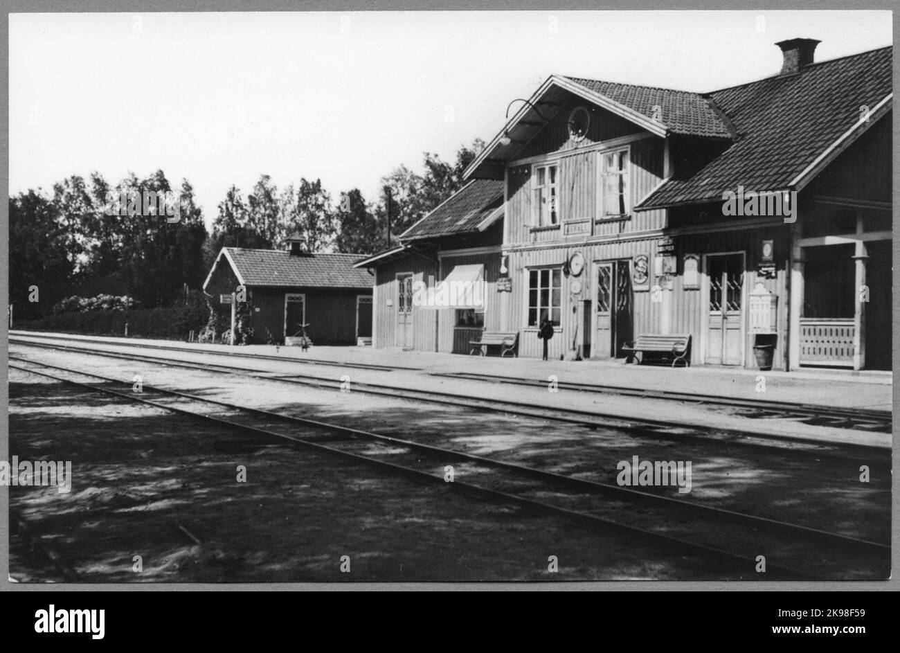 Axvall Station. Stockfoto