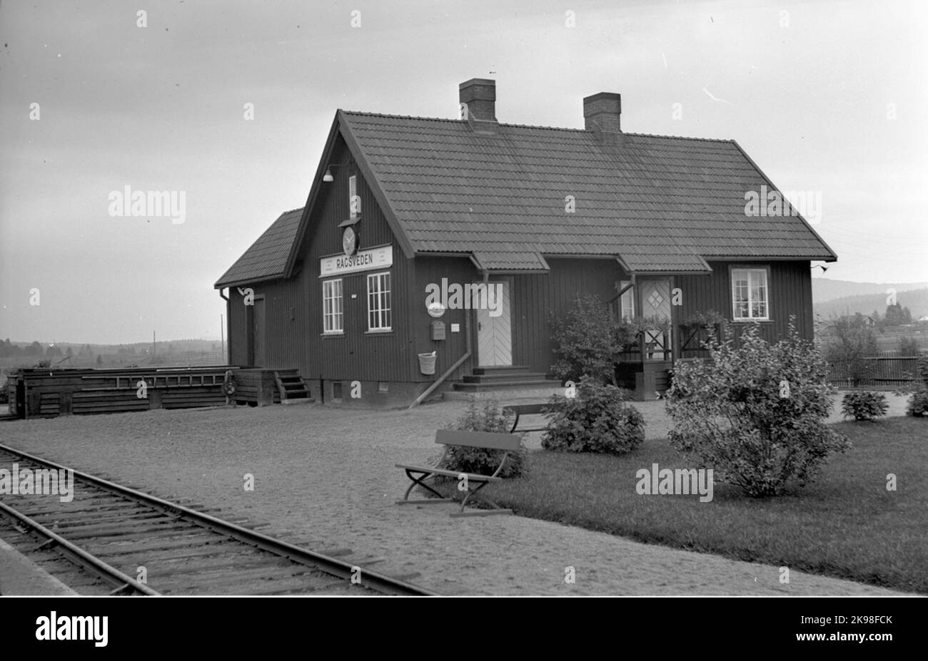 Bahnhof Rågsveden. Stockfoto