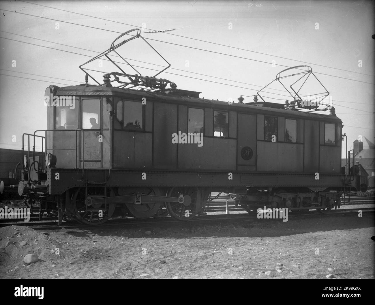 Die Staatsbahnen, SJ Z 31. Wurde bis 1914 als Tryout-Logo verwendet. Kam im selben Jahr in Kiruna an, um dort in Nahverkehrszügen und als Reservelokomotive in Personenzügen zwischen Kiruna und der Staatsgrenze zu fahren. Stockfoto