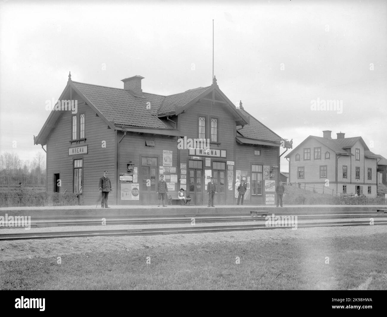 Bahnhof Vrena. Stockfoto