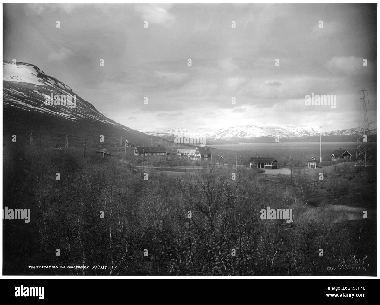 Abisko Tourist Station. Stockfoto