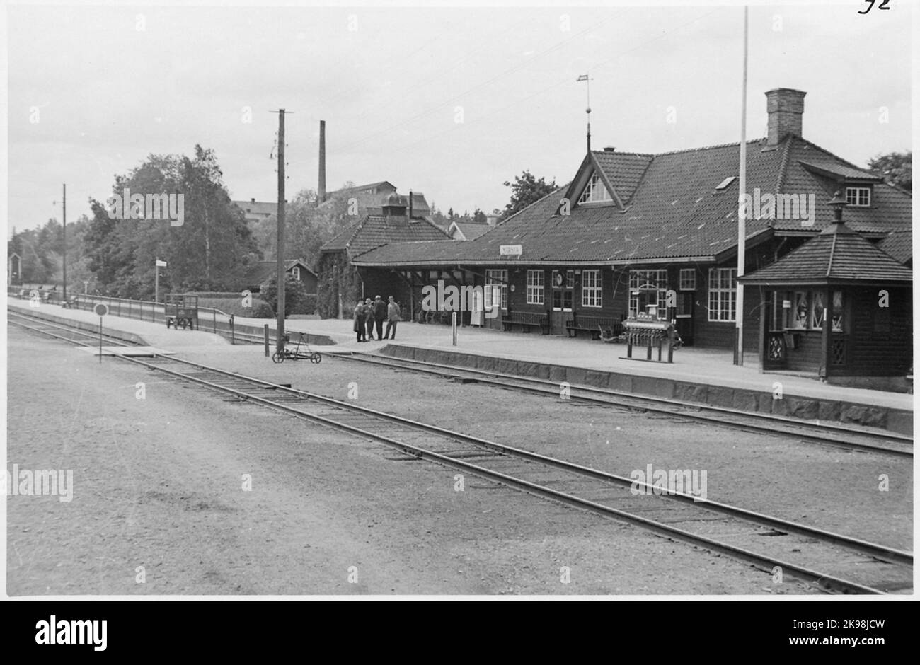 Bahnhof Märsta. Stockfoto