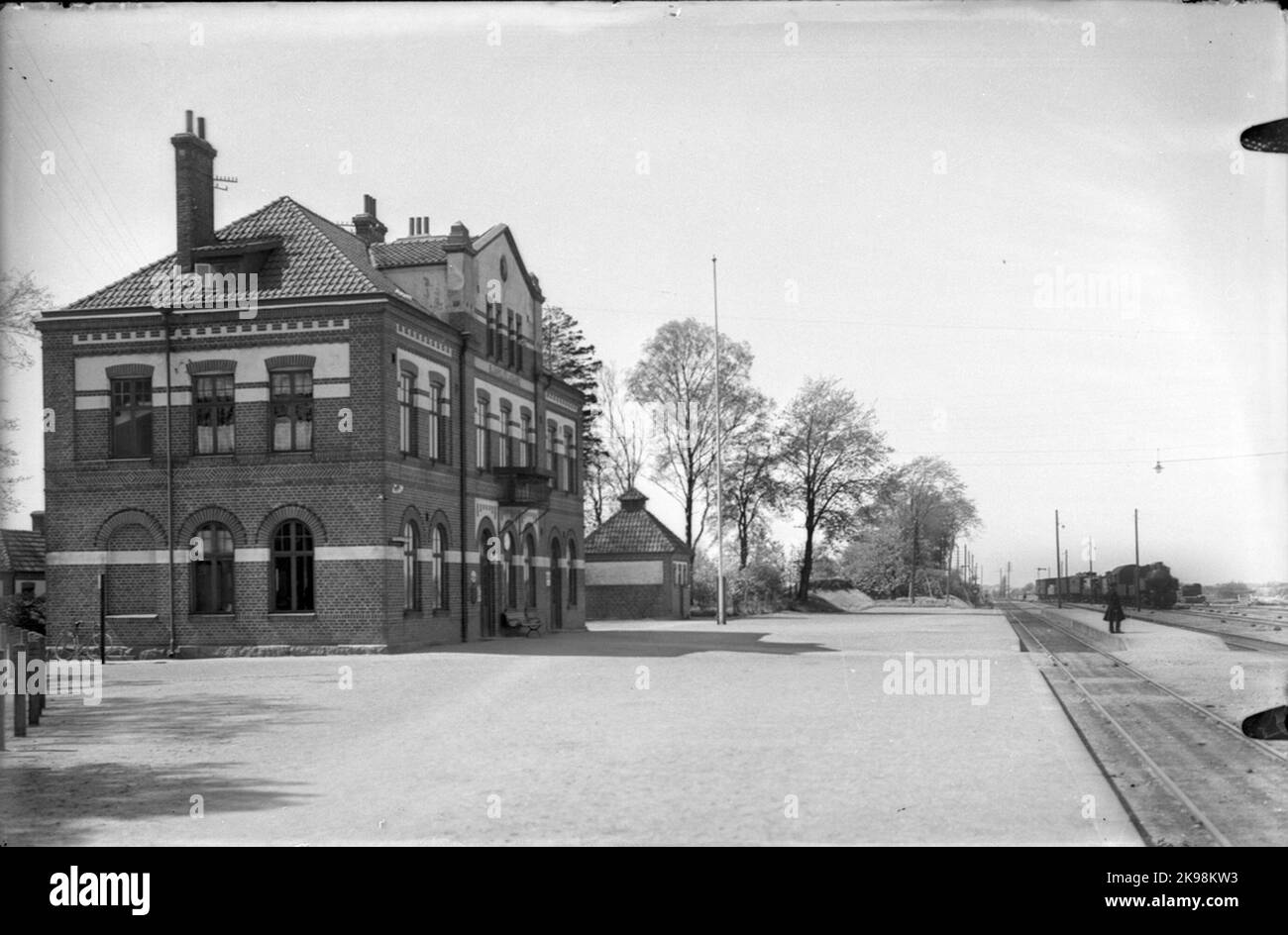 Bahnhof Bjärsjölagård. Stockfoto