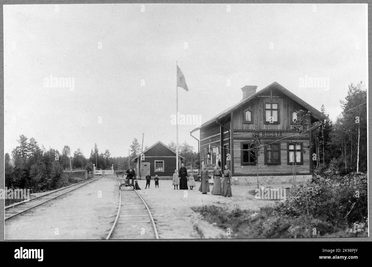Rogsta Station. Stockfoto