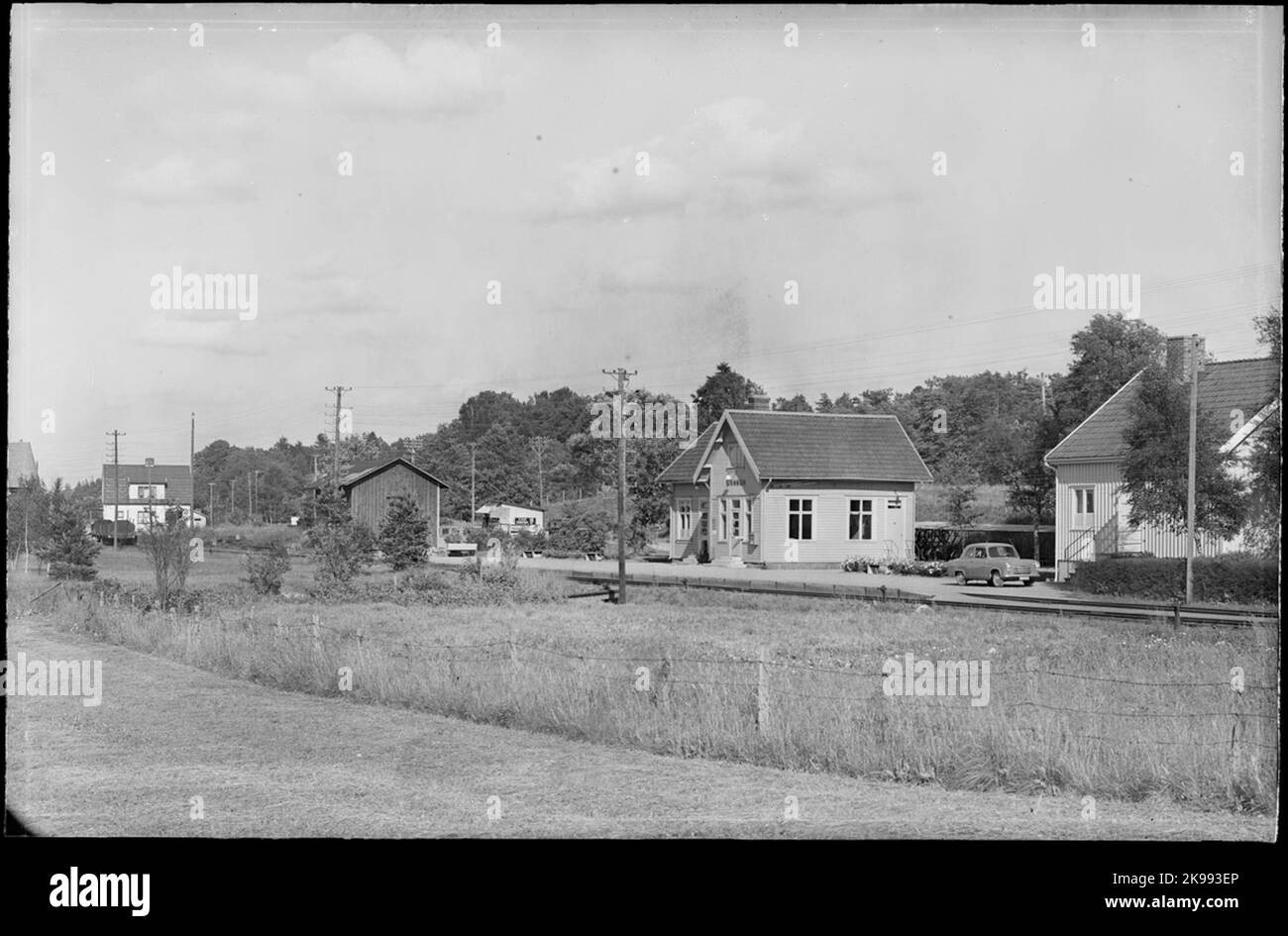 Tin-Station. Stockfoto