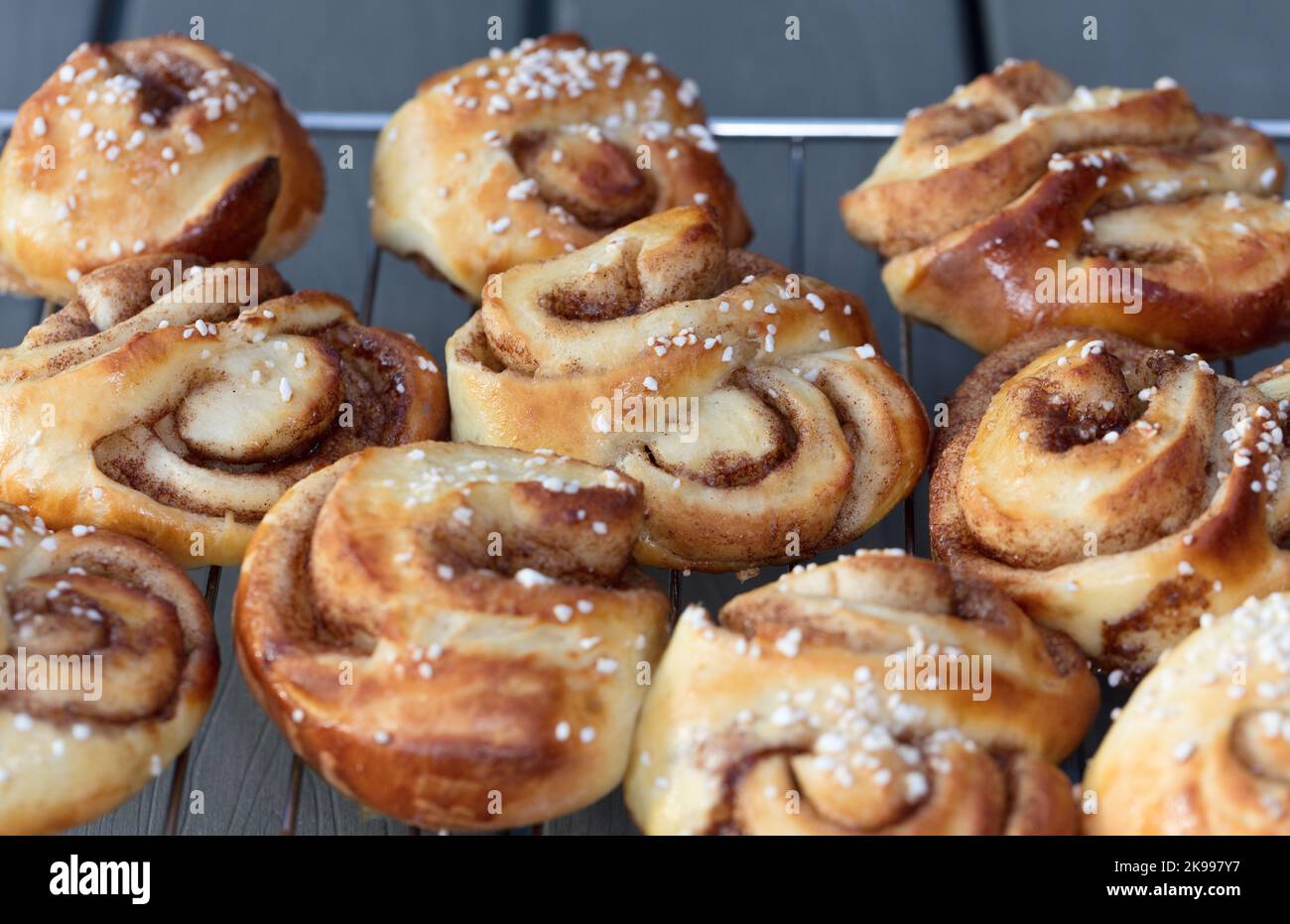 Cinnamon Bun, Sigtuna (Schweden) Stockfoto