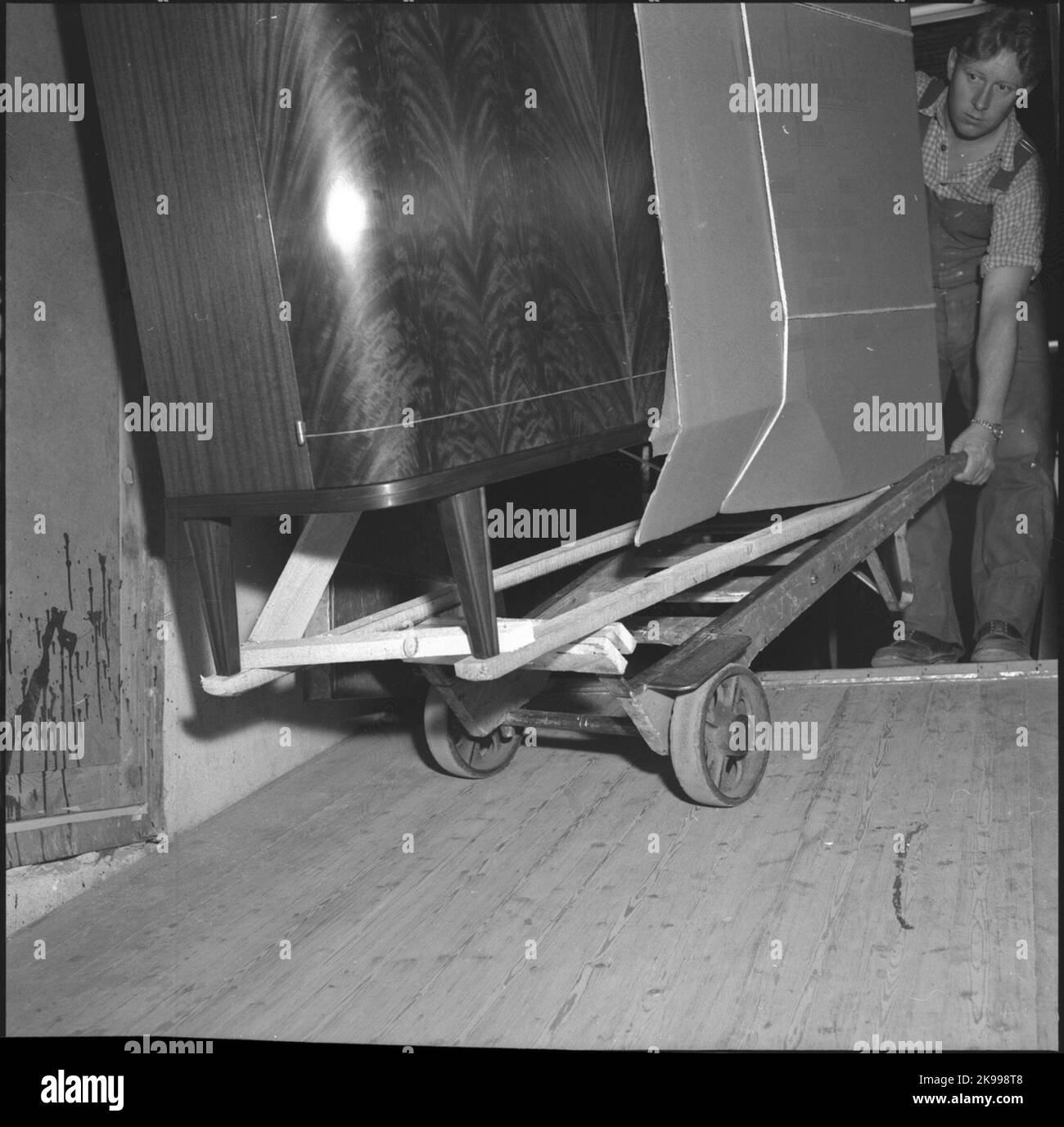 Die Möbelkampagne 1957. Stockfoto